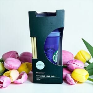 Starbucks UW Huskies Reusable Cups Set 5 Pack 24 oz Campus NWT